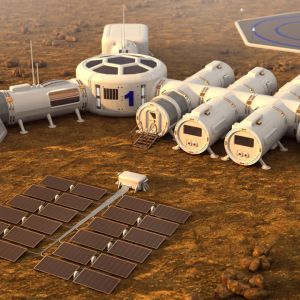 Asuinsijoja Mars-planeetalla.