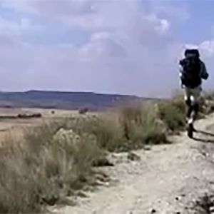 Pyhiinvaeltaja matkalla Santiago de Compostelaa