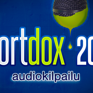 Shortdox-audiokilpailun logo, jossa lukee vuosi 2022
