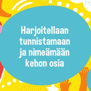 Graafinen kuva, jossa keskellä otsikko ja ympärillä erilaisia graafisia elementtejä.