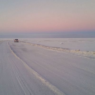 Hailuodon jäätie saatiin uudestaan avattua liikenteelle 5.2.2016.