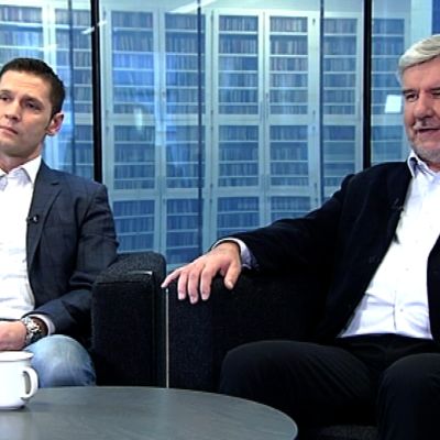Sinuhe Wallinheimo (kok.) ja Toimi Kankaanniemi (ps.)