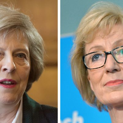Theresa May ja Andrea Leadsom.