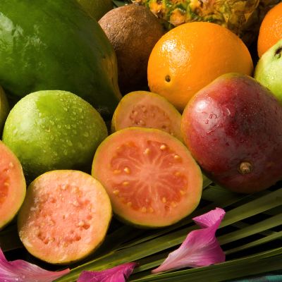 Guava hedelmiä.