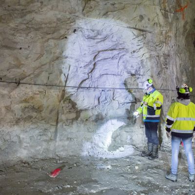 Nordkalkin tutkimustunneli Lappeenrannassa