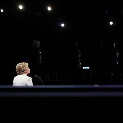 Donald Trumpin ja Hillary Clintonin vaaliväittely Las Vegasissa.