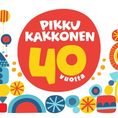 Grafiikka Pikku Kakkosen 40-vuotisjuhlasta.