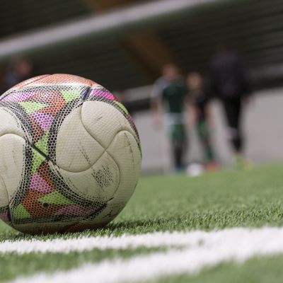 Jalkapallo KPV:n harjoituksissa.