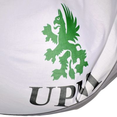 UPM:n lippu lähikuvassa.