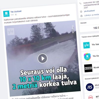 Kuvakaappaus Facebook videosta.