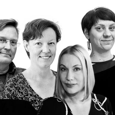 Ari Mölsä, Pasi Peiponen, Paula Tiessalo, Sanna Ukkola, Jenny Matikainen ja Jari Korkki.
