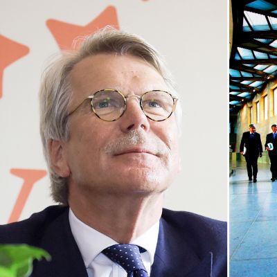 Björn Wahlroos ja ABN Ambron pääkonttori.