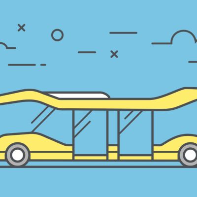 Piirroskuva bussista.