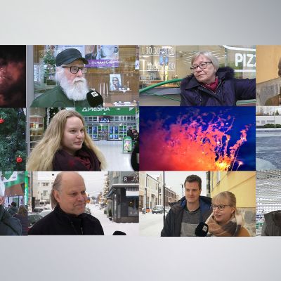 Pohjalaiset olivat vuoden lopulla kiitollisia läheisistä, terveydestä ja työstä. Ylin rivi: Esko Ketola (vas.), Ilmi Kilgast-Wegelius ja Riitta Annala. Keskirivi: Eija Köykkä (vas.), Enni Yli-Hynnilä ja Jorma Rasinmäki. Alin rivi: Matti Niemi (vas.), Raimo Vertainen, Eeva Autio ja Juha Saunala.