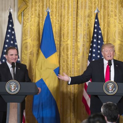 Stefan Löfven tapasi Donald Trumpin Valkoisessa talossa.