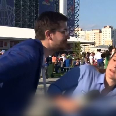 "Älä koskaan tee tuota naiselle, okei" – urheilutoimittajan kipakka vastaus häntä ahdisteelle jalkapallofanille tallentui videolle