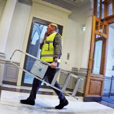 A ladder and a safety vest will get you (almost) everywhere