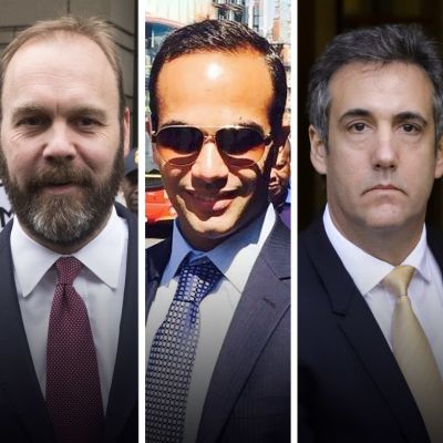 Kuvassa Vasemmalta Michael Flynn, Rick Gates, George Papadopoulos, Michael Cohen, Paul Manafort.