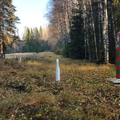 Suomen ja Venäjän raja Nuijamaalla.