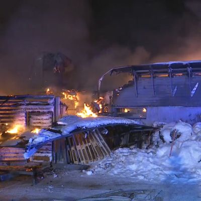 Hotelli Iso-Syötteellä raju tulipalo