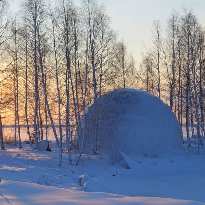 Dome eli kupoli Kemin Mansikkanokan aallonmurtajalla