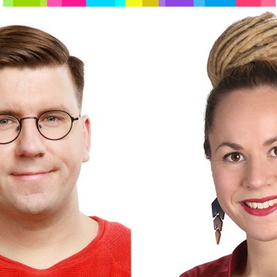 Sebastian Tynkkynen ja Hanna Sarkkinen.