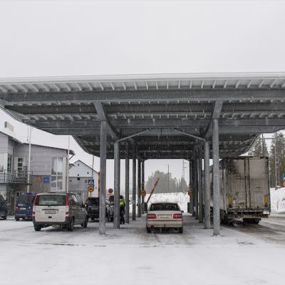 Vartiuksen rajanylityspaikka Kainuussa.
