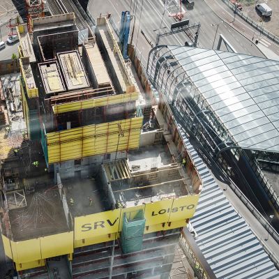 SRV:n rakennustyömaa