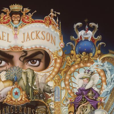 Mark Rydenin teoksen The King of Pop (#135) yksityiskohta.