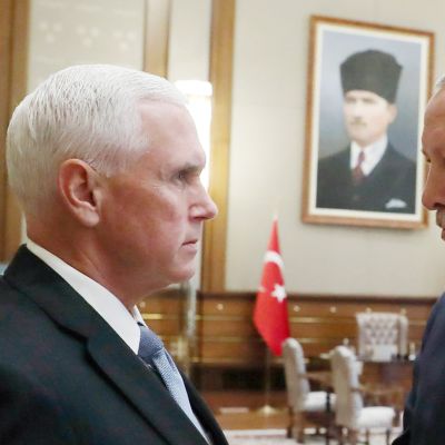Mike Pence ja  Recep Tayyip Erdoğan