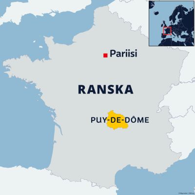 Kartta Puy-de-dome