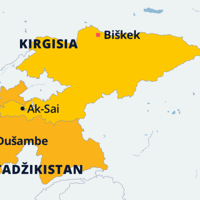 Kirgisian kartta.