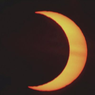 Tällaisena auringonpimennys näkyi Pohjois-Amerikassa ja Islannissa