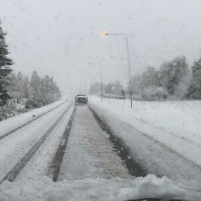Varhain satanut ensilumi haittaa ajokeliä Lapissa ja Pohjois-Pohjanmaalla