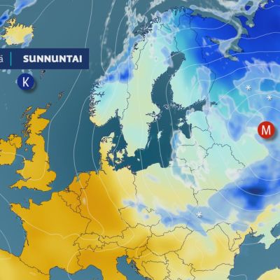 Jouluviikolla sää kylmenee tuntuvasti koko maassa