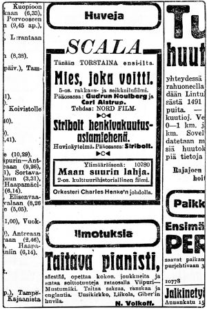 Kollaasi lehtileikkeistä ja valokuvista.
