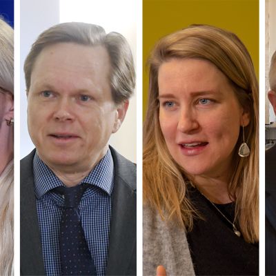 Neljän henkilön kuvakollaasi.