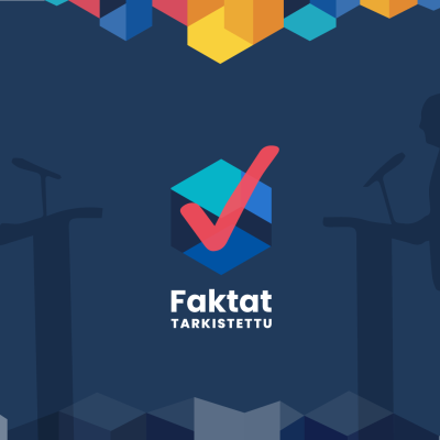 Faktat tarkistettu -kuva.