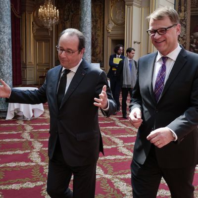 Francois Hollande ja Juha Sipilä.