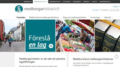 Medborgarinitiativ.fi (printscreen)
