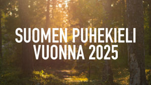 Suomen puhekieli vuonna 2025 -logo