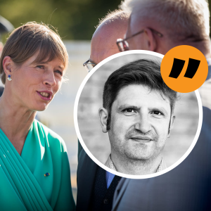 Estlands förra president Kersti Kaljulaid. 