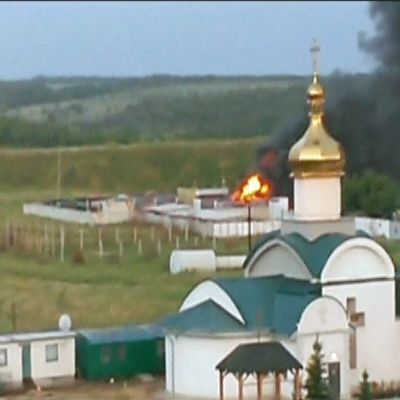 Attack mot gränspostering i Luhansk, Ukraina