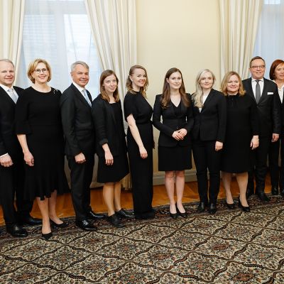 Uusi hallitus 10. joulukuuta 2019.