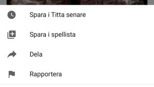 Om du har en Youtube-kanal, kan du skapa spellistor själv. Annars kan du spara videor i Titta senare. Skapa spellista i Youtube
