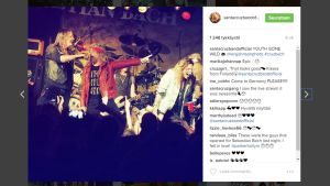 Kotimainen musiikkivienti voi hyvin muun muassa Santa Cruzin ansiosta. Bändi palasi hiljattain Yhdysvalloista. // Kuva: Kuvakaappaus Instagramista.