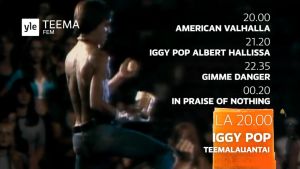 Iggy Pop -teemalauantain trailerista kuvakaappaus