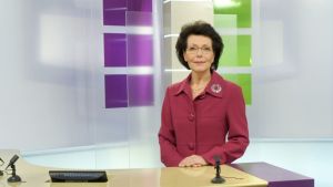 Gunilla Löfstedt-Söderholm var ett bekant ansikte i TV-nytt i många år. TV-nytt