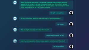 Tjänsten Do not pay fungerar som en chattrobot. Webbtjänsten Do Not Pay