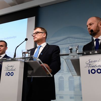 Hallituksen Budjettiriihen tiedotustilaisuus